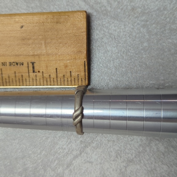 Vintage Native American Rope Design Sterling Silver Band Ring Size 7.5 Stamped - Picture 4 of 5